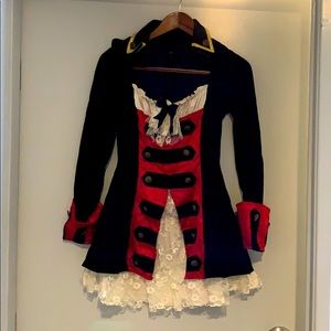 Halloween Pirat Captain Costume women’s Size S/M